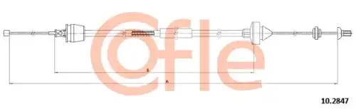 Трос сцепления COFLE 92.10.2847