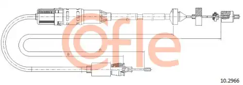Трос сцепления COFLE 92.10.2966