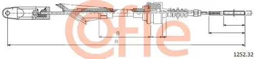 Трос сцепления COFLE 1252.32