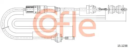 Трос сцепления COFLE 92.15.1238