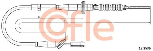 Трос сцепления COFLE 92.15.2536