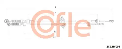 Трос сцепления COFLE 92.2CB.HY004