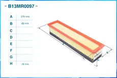 Фильтр воздушный CWORKS B13MR0097
