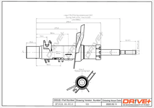 Амортизатор DP1610.10.0114 DR!VE+