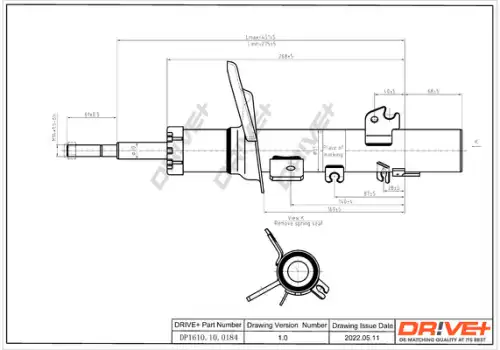 Амортизатор DP1610.10.0184 DR!VE+