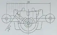Суппорт тормозной TRIALLI CF 084707