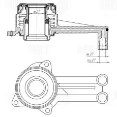 Подшипник выжимной сцепления TRIALLI CT 1004