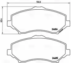 Тормозные колодки дисковые передняя ось TRIALLI PF 4243