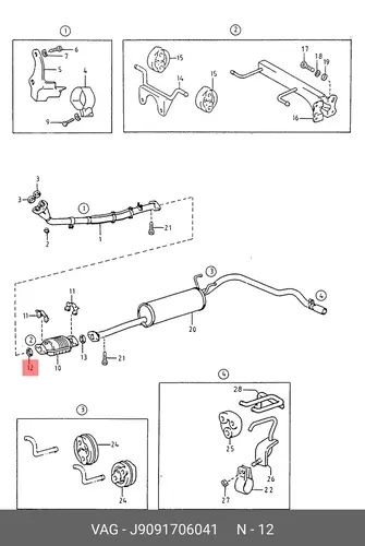 кольцо уплотнительное Hond J9091706041 VAG