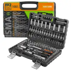 51374 Набор инструментов 108пр. 1/4', 1/2' (6гр.) ISMA