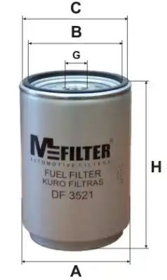 Топливный фильтр MFILTER DF-3521