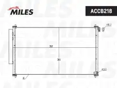 Радиатор кондиционера (конденсатор) MILES ACCB218