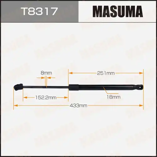 Амортизатор (упор) багажника MASUMA T8317