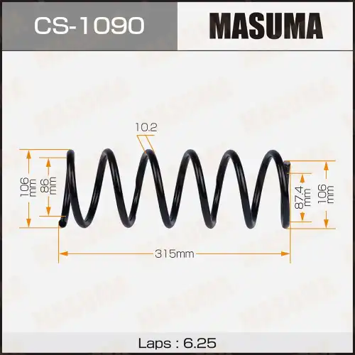 Пружина подвески MASUMA front CS-1090