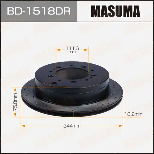 Тормозной диск MASUMA BD-1518DR