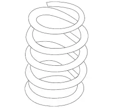 пружина передняя VW 1H9411105G VAG