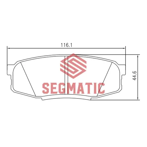 Тормозные колодки дисковые SEGMATIC SGBP2584