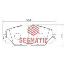 Тормозные колодки дисковые SEGMATIC SGBP2586