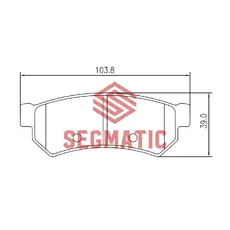 Тормозные колодки дисковые SEGMATIC SGBP2598