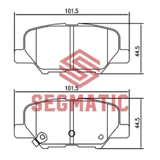 Тормозные колодки дисковые SEGMATIC SGBP2567