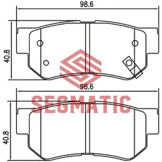 Тормозные колодки дисковые SEGMATIC SGBP2568