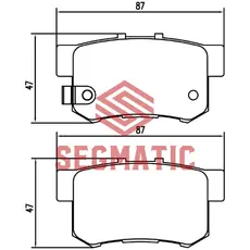 Тормозные колодки дисковые SEGMATIC SGBP2575