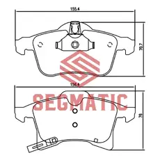 Тормозные колодки дисковые SEGMATIC SGBP2603