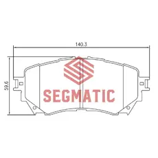 Тормозные колодки дисковые SEGMATIC SGBP2609