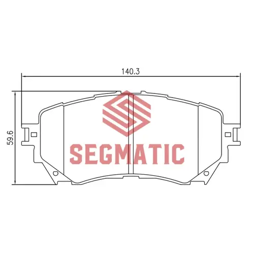 Тормозные колодки дисковые SEGMATIC SGBP2609