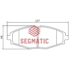 Тормозные колодки дисковые SEGMATIC SGBP2617