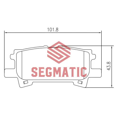 Тормозные колодки дисковые SEGMATIC SGBP2646