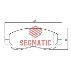 Тормозные колодки дисковые SEGMATIC SGBP2555