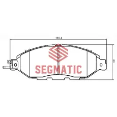 Тормозные колодки дисковые SEGMATIC SGBP2628