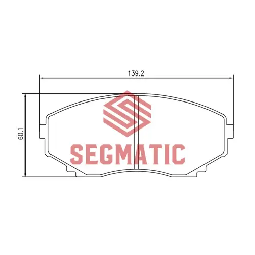 Тормозные колодки дисковые SEGMATIC SGBP2637