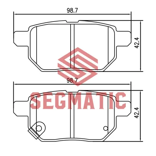 Тормозные колодки дисковые SEGMATIC SGBP2579