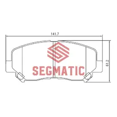 Тормозные колодки дисковые SEGMATIC SGBP2582