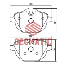 Тормозные колодки дисковые SEGMATIC SGBP2635