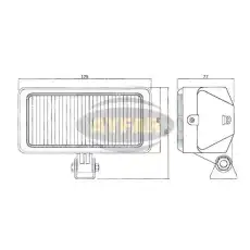 Стекло фары AYFAR SL 055/C