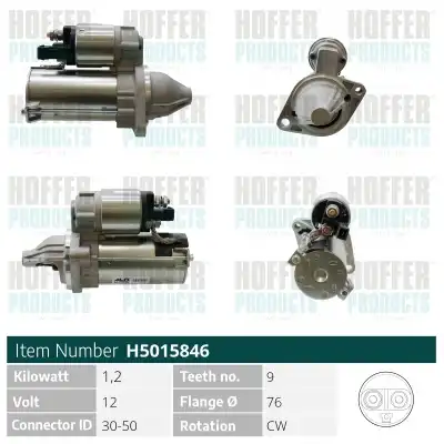 Стартер HOFFER H5015846