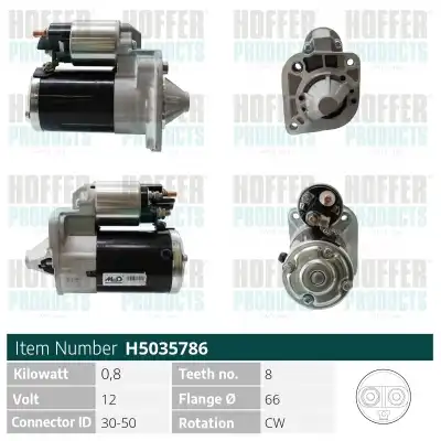 Стартер HOFFER H5035786