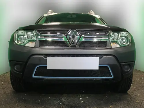 Защита радиатора Renault Duster 2011-2015 black RDUS.BLACK STRELKA11