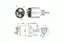 реле втягивающее!\ Ford Escort/Fiesta/Orion/Transit 1.6, Fiat Fiorino 1.4-1.6i ZM578 ERA
