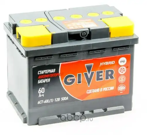 Аккумулятор GIVER 6CT60L1