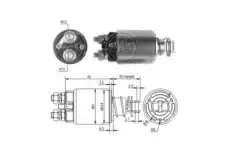 реле втягивающее!\ Fiat Ducato 2.4D/2.5D <94 ZM655 ERA