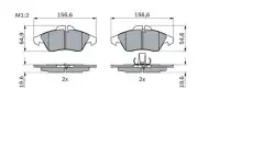 Тормозные колодки дисковые BOSCH 0 986 424 218