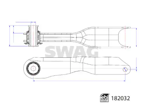 Рычаг подвески SWAG 33 10 8488