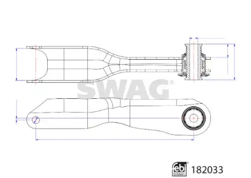 Рычаг подвески SWAG 33 10 8489