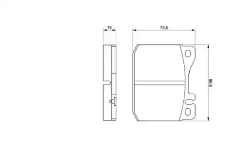 Тормозные колодки дисковые передняя ось BOSCH 0 986 463 921