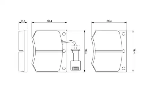 Тормозные колодки дисковые BOSCH 0 986 467 930