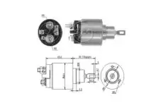 реле втягивающее!\ Audi 80/100/A4, VW Golf/Passat/Polo/LT/Transporter ZM573C ERA